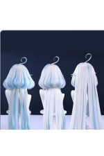 1/3 Delusion Genshin Impact Furina Silver White Blue Highlighted Cosplay Wigs